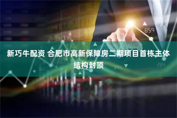 新巧牛配资 合肥市高新保障房二期项目首栋主体结构封顶