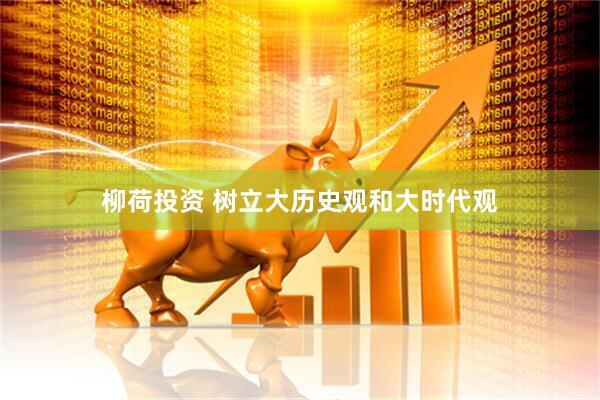 柳荷投资 树立大历史观和大时代观