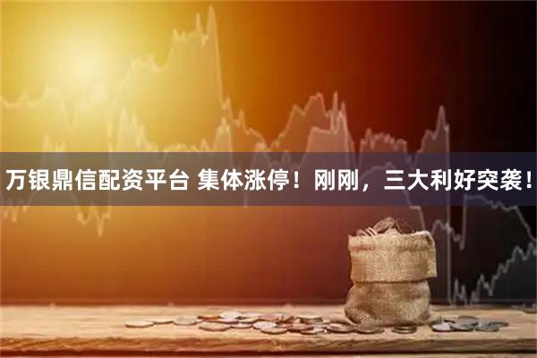 万银鼎信配资平台 集体涨停！刚刚，三大利好突袭！